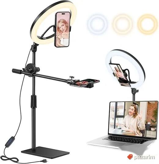 triopod ring light sa drzacem za telefon