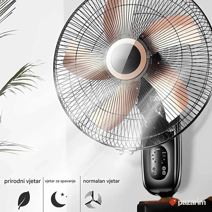 zidni ventilator sa daljinskim novo 6