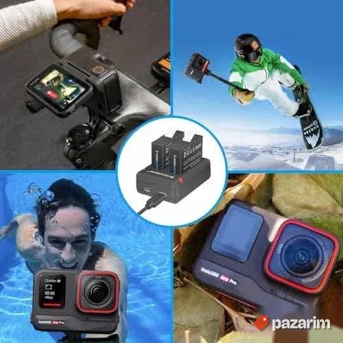2 baterije i punjac za ace ace pro insta360 kamere 1800mAh 7