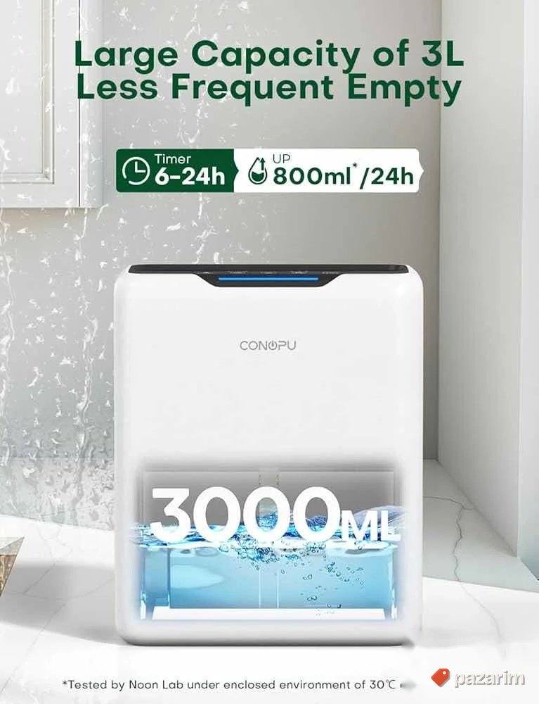 conoppu odvlazivac vazduha 3l kapaxitet 800ml na dan novo 2