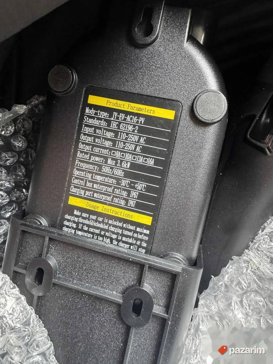 elektricni punjac za kola ev vozila 16a 8m type 2 to 3 3.3kw 4
