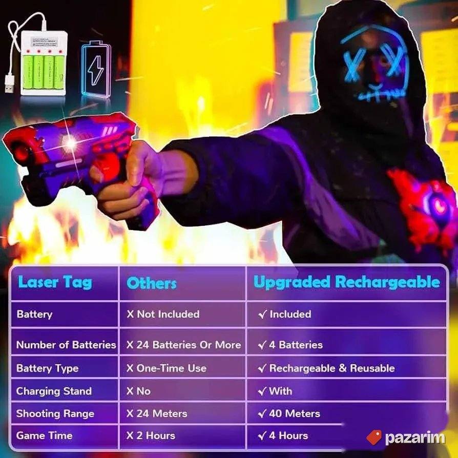 vatos set dva pistolja laser tag novo 2