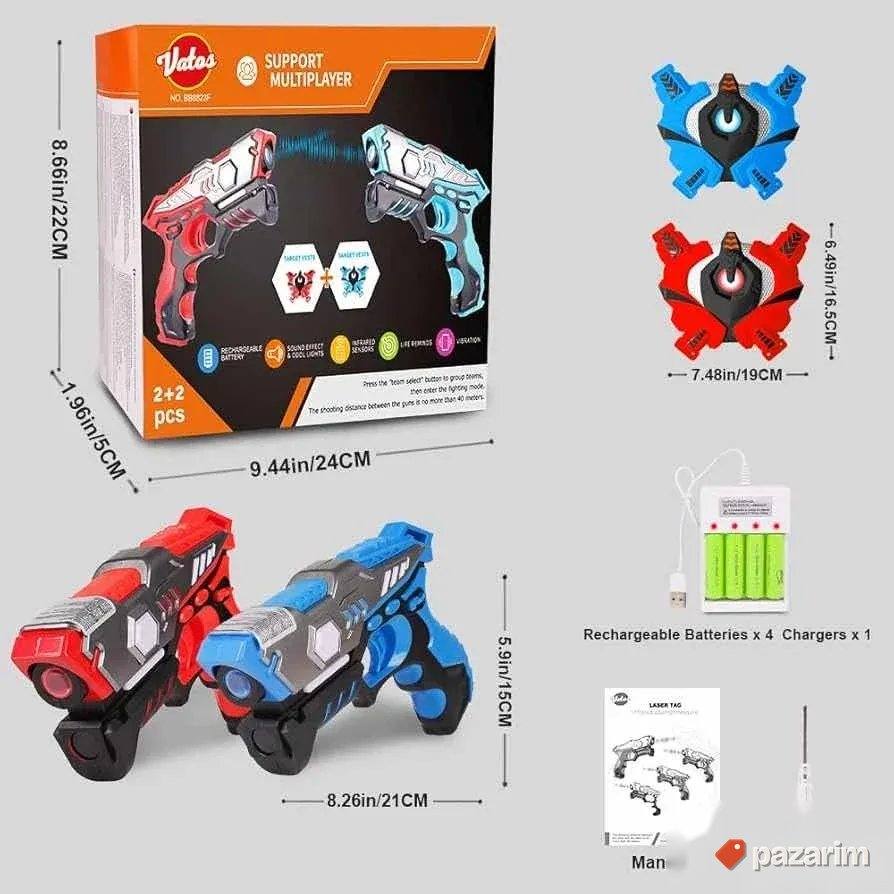vatos set dva pistolja laser tag novo 4