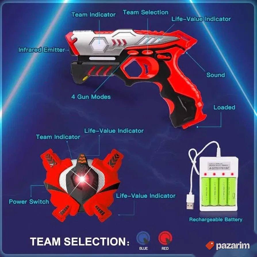 vatos set dva pistolja laser tag novo 6