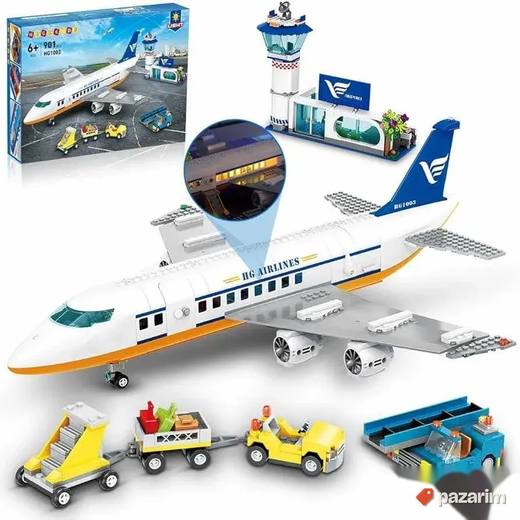 set avion kockice 901pcs novo