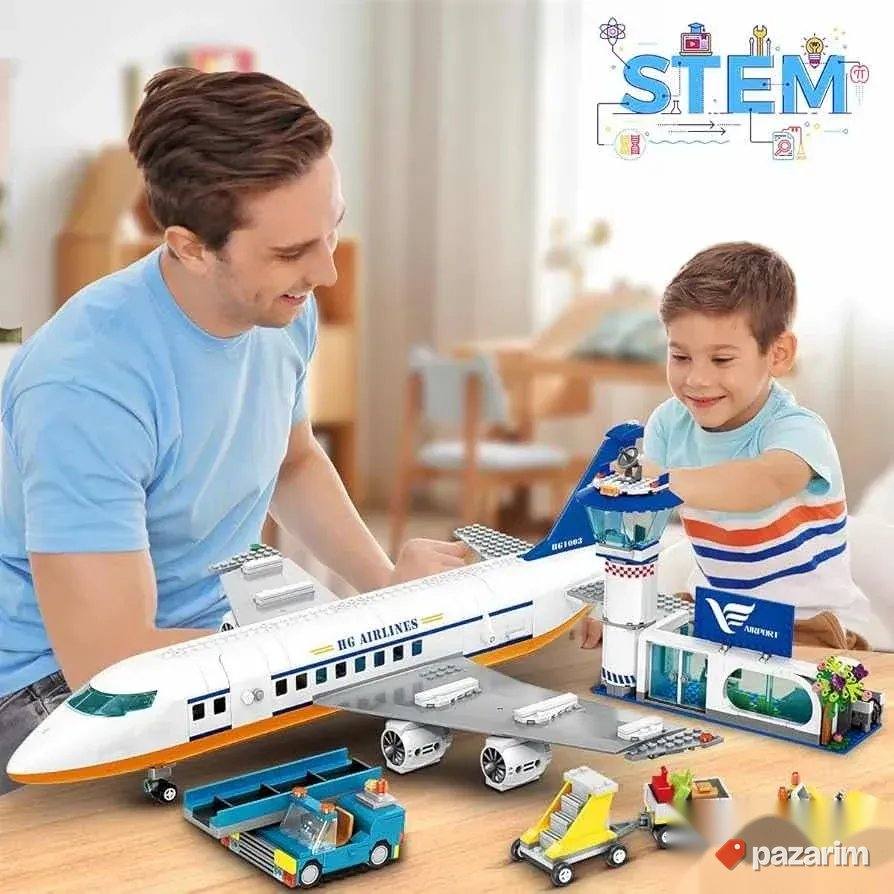 set avion kockice 901pcs novo 7