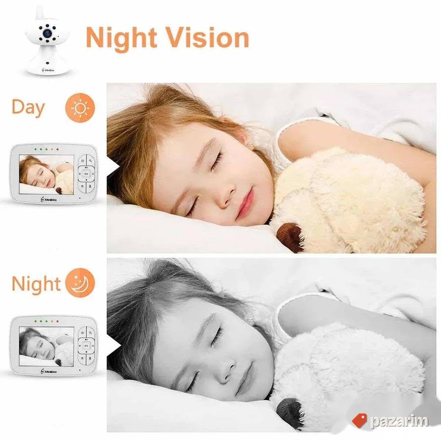 besicni baby monitor video nadzor mini bos 3.5" 5