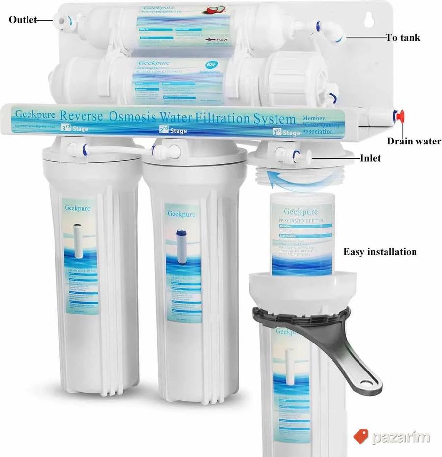 Geekpure osmosis 5 stage sistem za filtriranje pijace vode 7