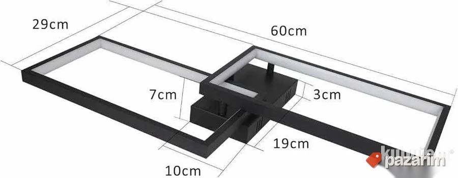 lueter plafonjera pravougaonik novo 4