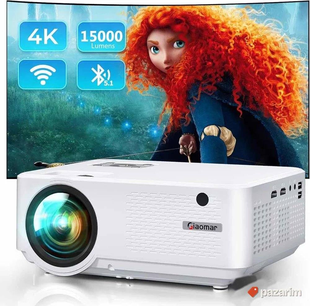 Beamer 4k wi fi 5g bt prjektor 15000lumen 1
