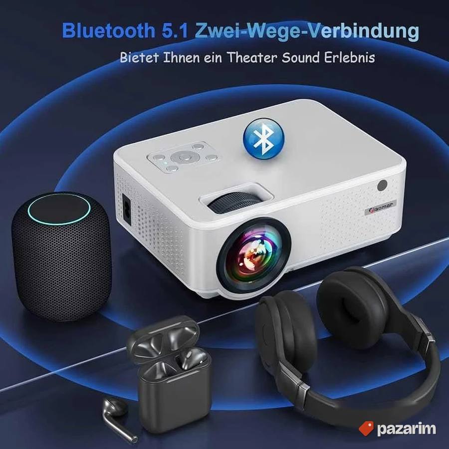 Beamer 4k wi fi 5g bt prjektor 15000lumen 3