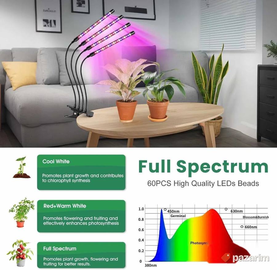 64w lampe za uzgoj podrsive novo 7