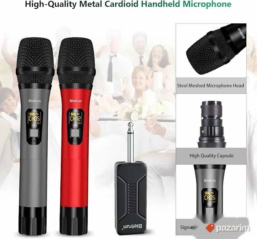 2 uhf bezicna mikrofona punjiva novi 4