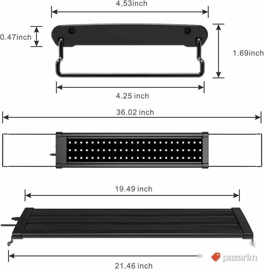 Woino RGBW svetlo za akvarijum 50-75 cm novo 7