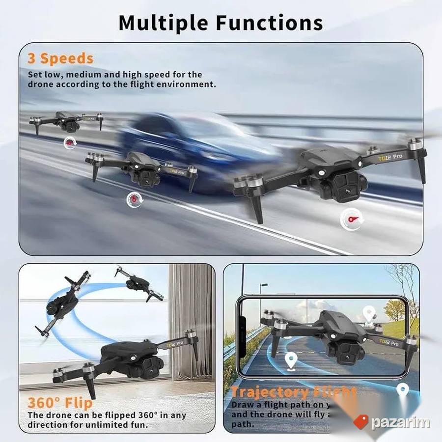 Toladrone TD 12 PRO FPV wi fi Rc dron 3