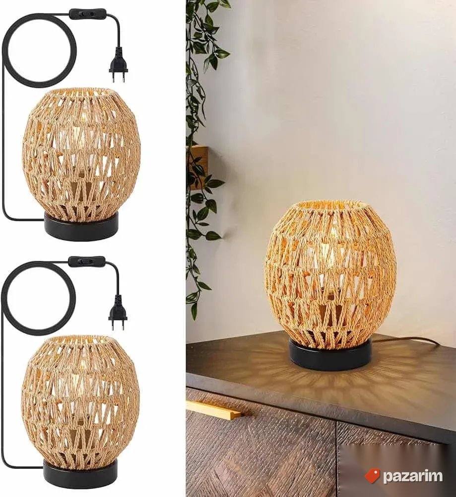 2 vintage stone lampe novo 1