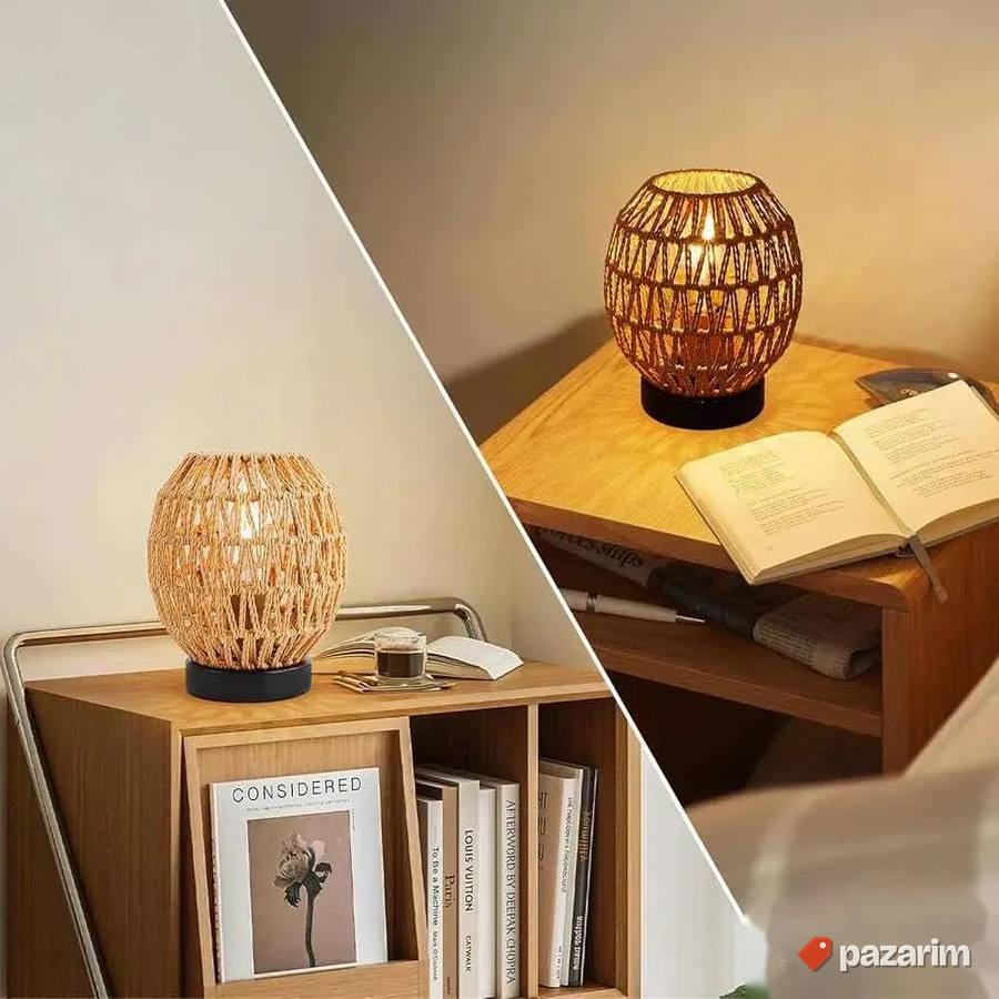 2 vintage stone lampe novo 5