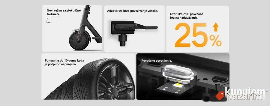 Xiaomi air compresor prenosiva pumpa 2 4