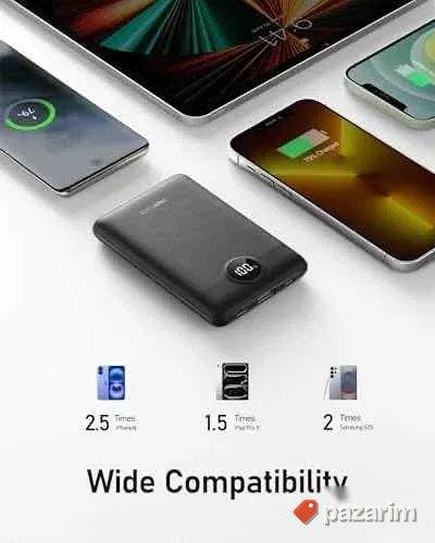 Veektomx Power Bank mini 3.0 10.000mAh usb C usb A 5