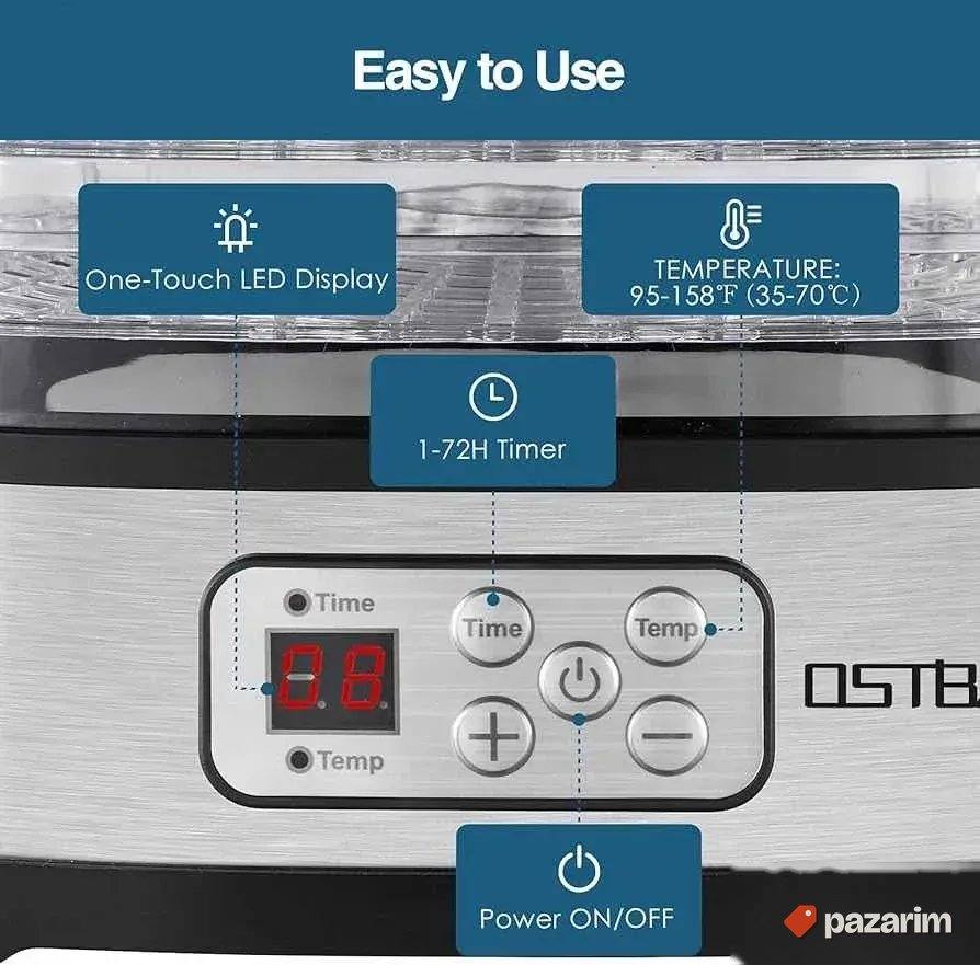 Ostba dehidrator hrane voca povrca mesa timer 72h novo 3