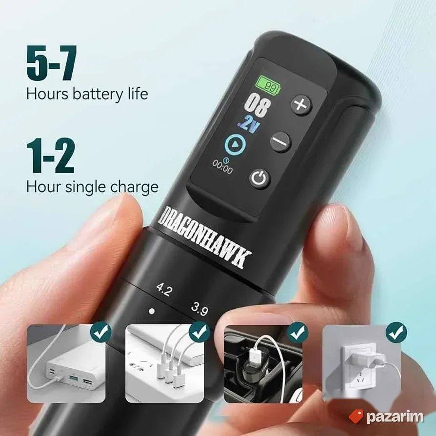 Dragonhawk Arom 2 bezicna digitalna masinica za tetoviranje 4