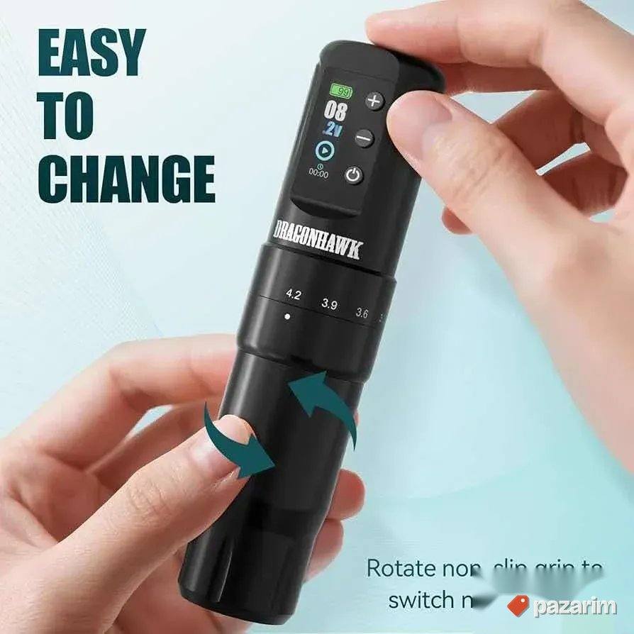Dragonhawk Arom 2 bezicna digitalna masinica za tetoviranje 8