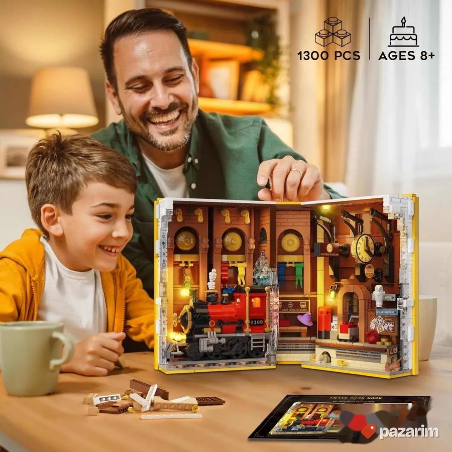 carobni voz kjiga kockica za sklapanje 1300pcs lego novo 4