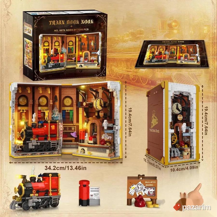 carobni voz kjiga kockica za sklapanje 1300pcs lego novo 7