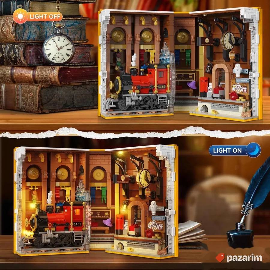 carobni voz kjiga kockica za sklapanje 1300pcs lego novo 8