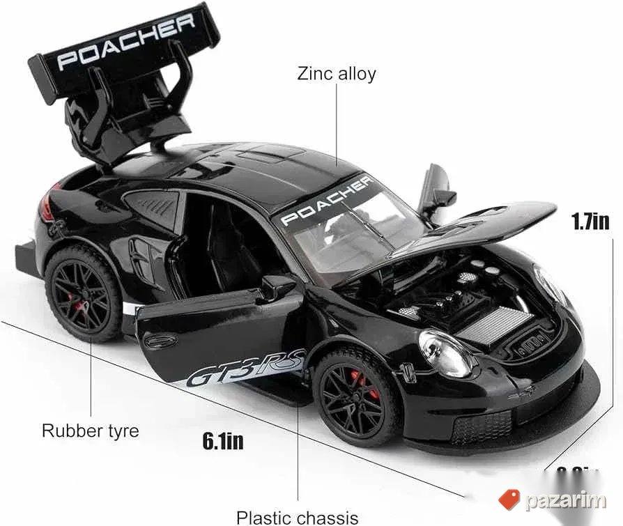 Model 1:32 Porsche GT3RS sa svetlom i zvukom motora 3