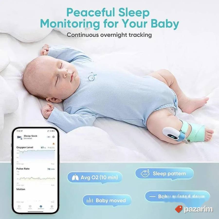 monitor za spavanje pracenje sna bebe sa carapama 5