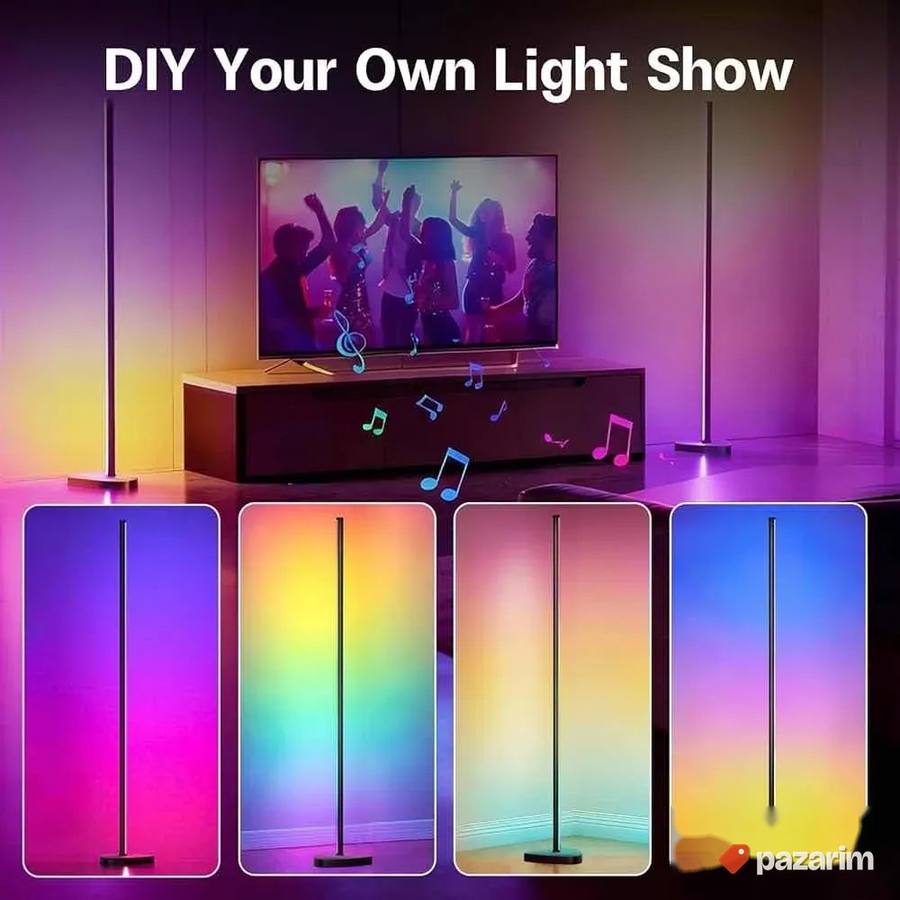 podna lampa zuto svetlo plus rgb novo 1.5m 2