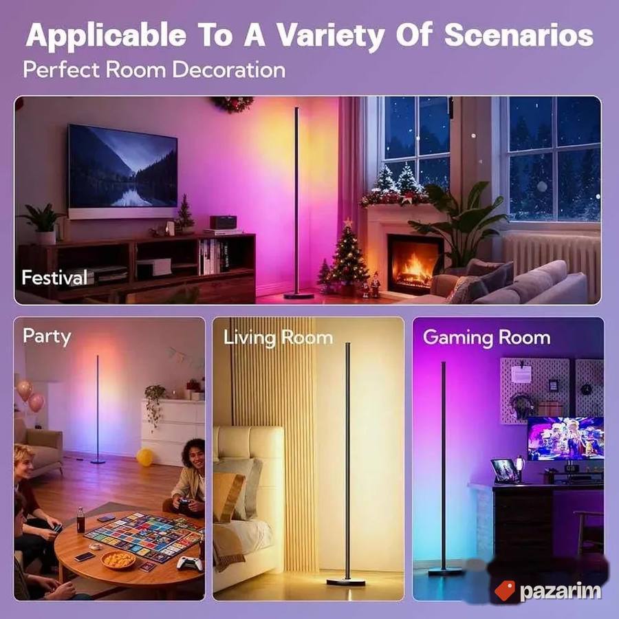 podna lampa zuto svetlo plus rgb novo 1.5m 6