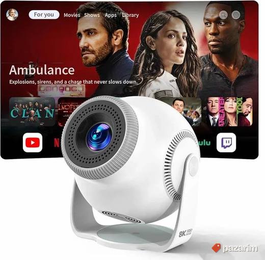 Projektor TP360 8K Video Decode android 14.0 wi fi novo