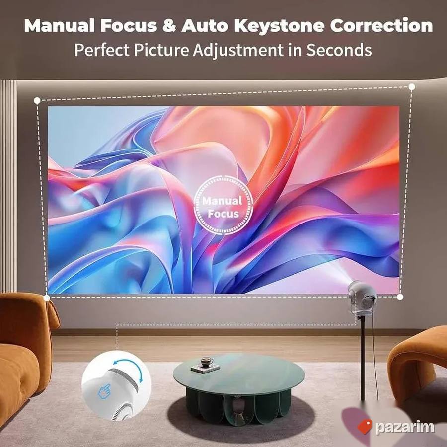 Projektor TP360 8K Video Decode android 14.0 wi fi novo 3