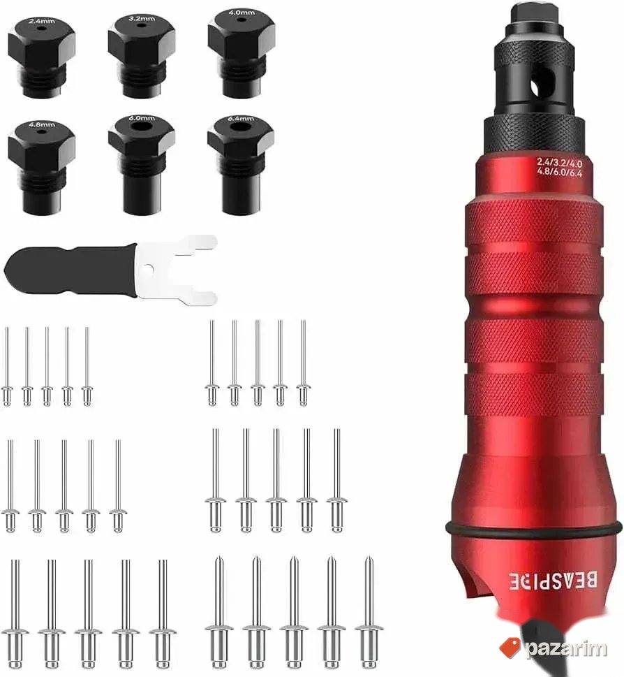 Set adaptera za busilicu za zakivanje 2,4-6,4mm 7