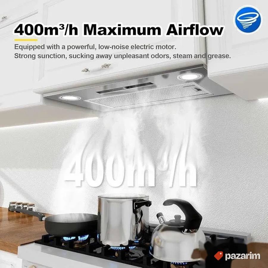 Ugradni smart aspirator 52cm dupli ventilator 400 m3/h 5