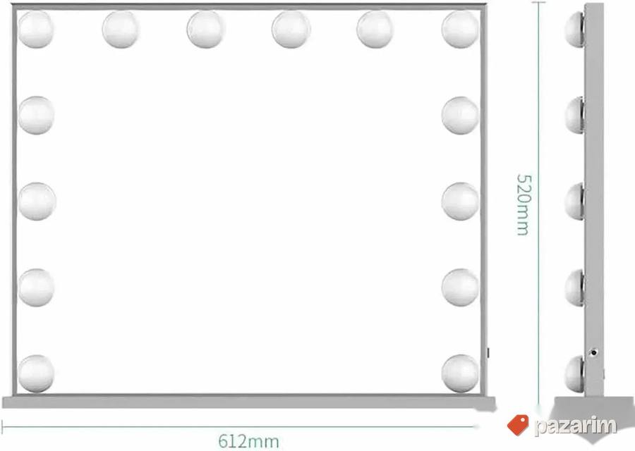 Hollywood ogledalo za sminku itd 14 led svetla 1000X600MM 3
