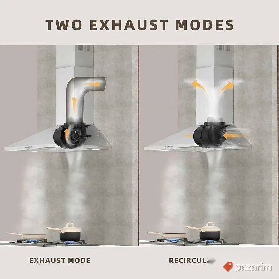 Firegas moderni aspirator sa led svetlom novo 60cm 8