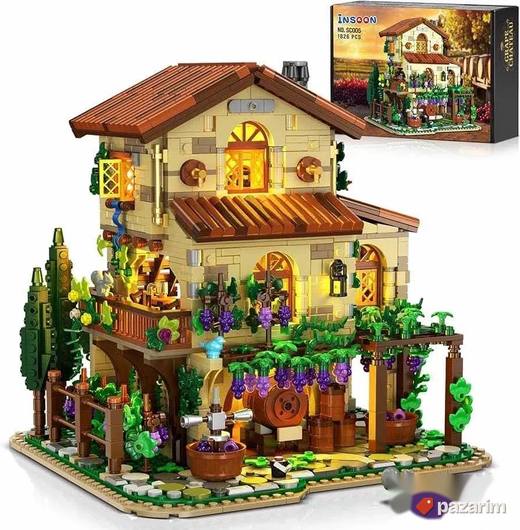 set lego kockics vinarija kuca sq svetlom 1836pcs novo