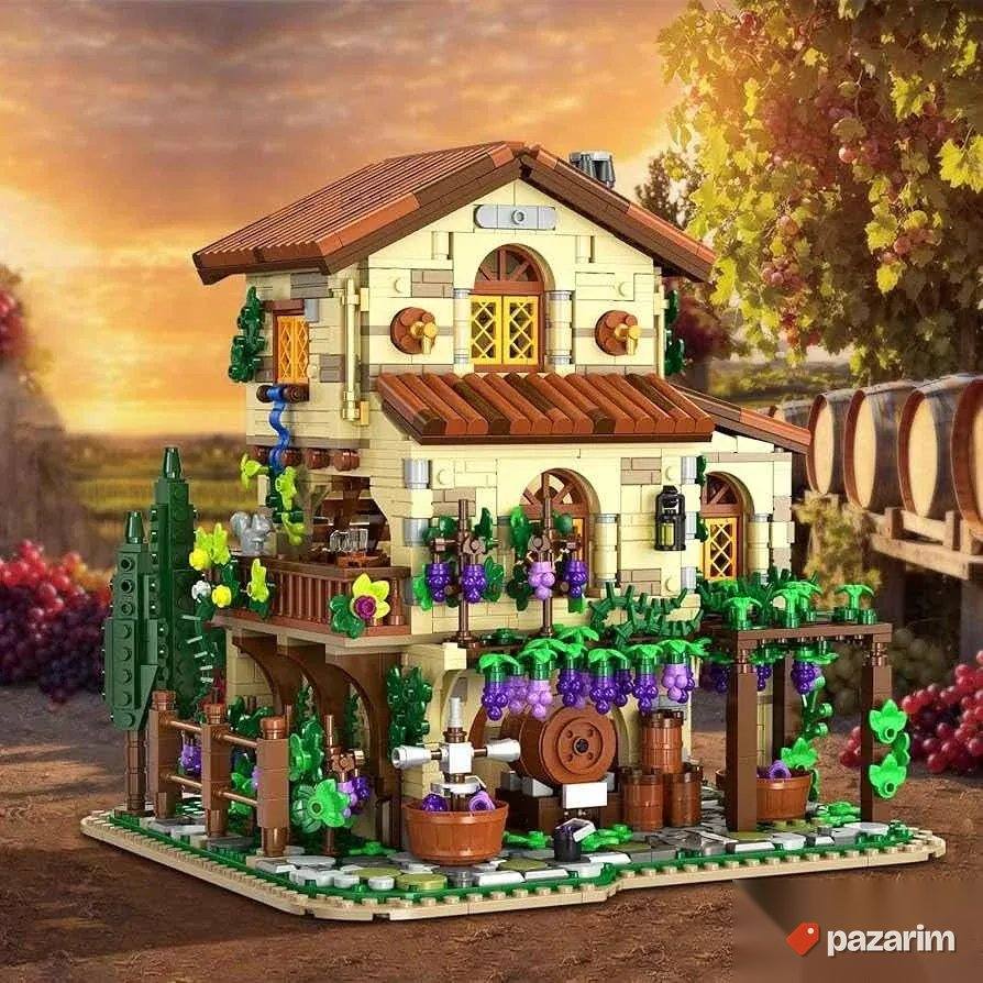 set lego kockics vinarija kuca sq svetlom 1836pcs novo 4