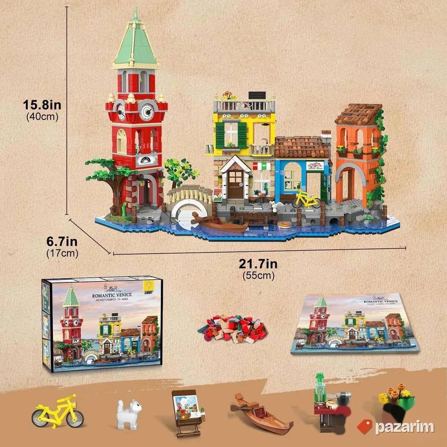 set lego kockica venecija sa svetlom novo 2155pcs 8