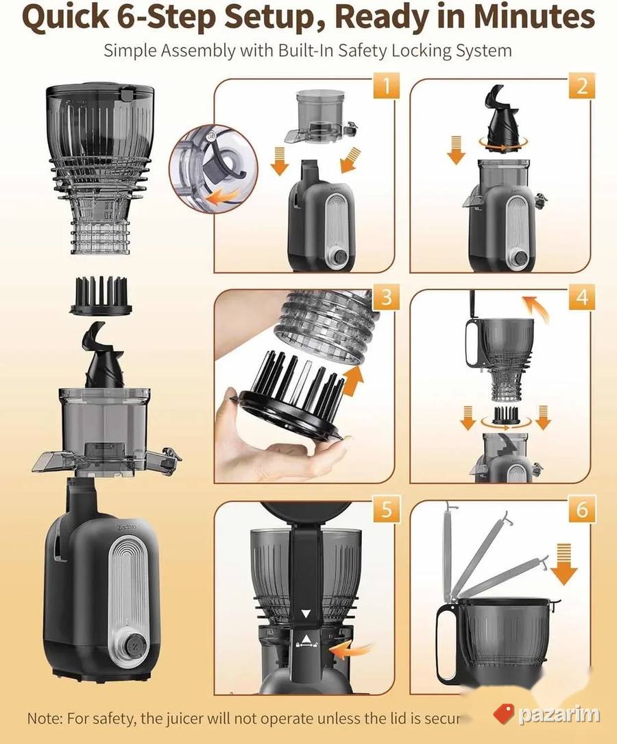 ColdPress sokovnik 300w juicer za celo voce i povrce 5