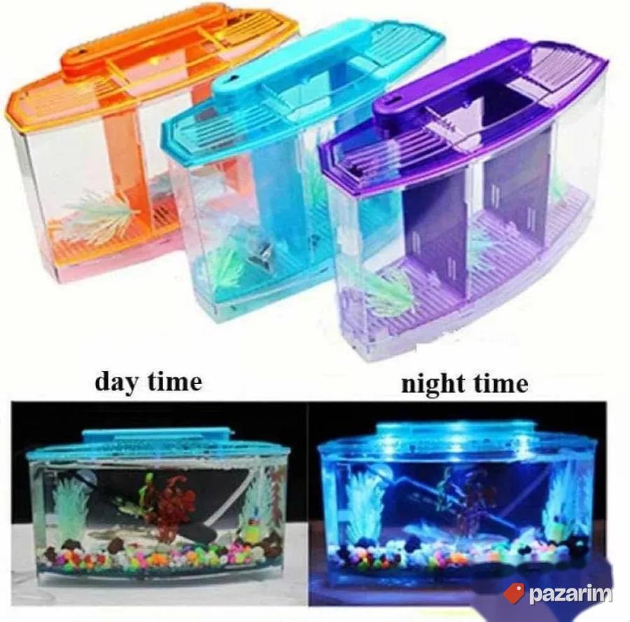 3 Tank Kit akvarijum za Betta ribice sa filterom i lee 3