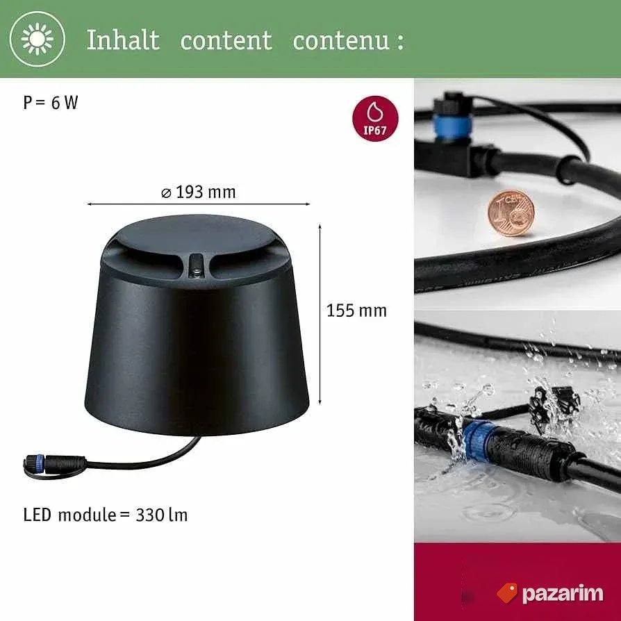 podna lampa za dvoriste i bastu 3w 3000k novo 4