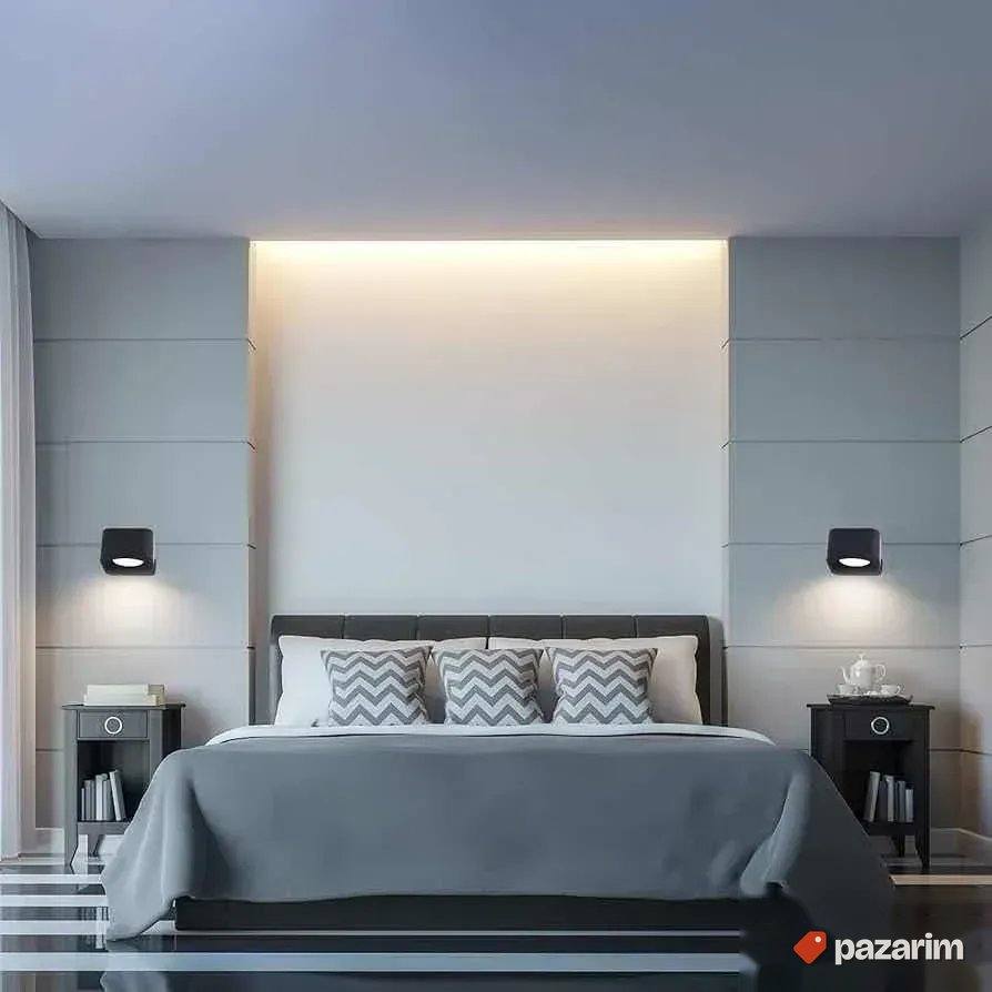 2 Zidne LED lampe 360 punjiva 3 moda svetla 2000mAh 8