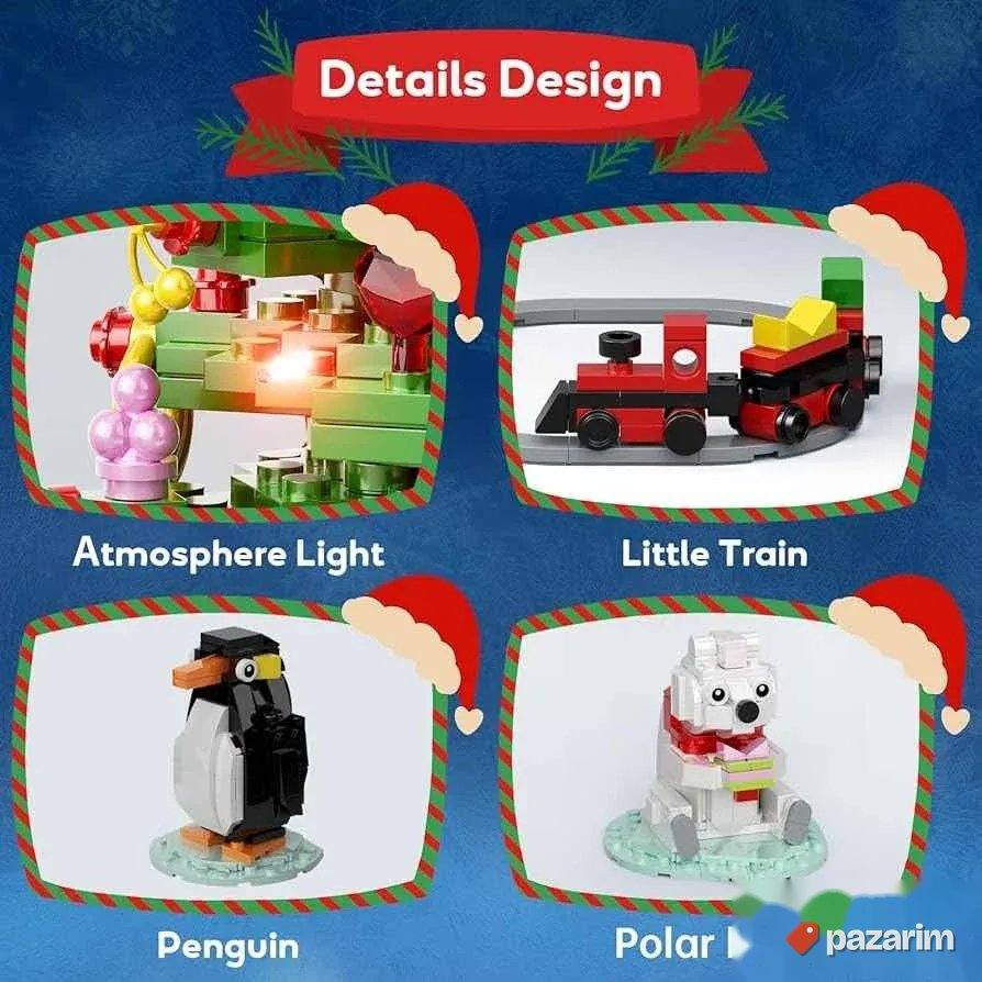lego set kockica jelka sa svetlom novo 802pcs 4