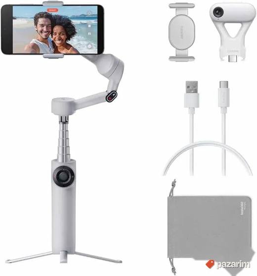 Insta360 Flow 2 Pocket AI Filmmaker Standard Bundle Gray