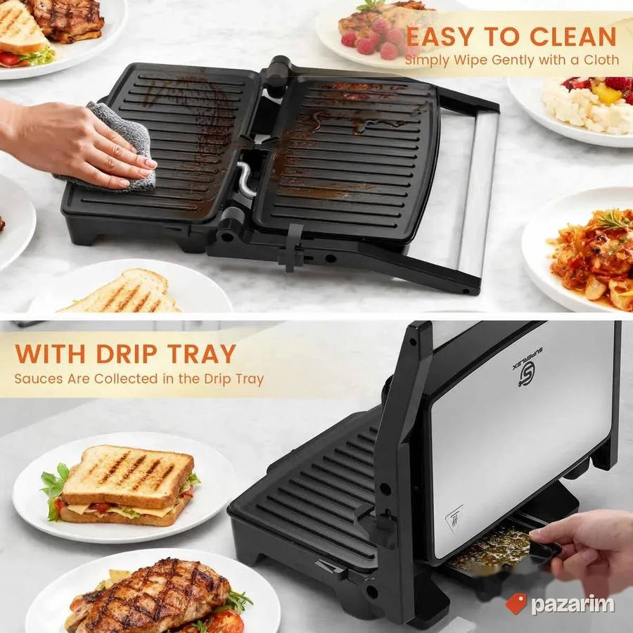 Toster 1800w rasklapanje novo 6