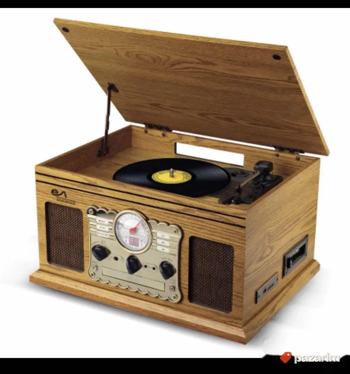 Platine drveni vintage gramofon pl300 bt fm 1